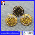 New Style gold rhinestone denim jeans buttons